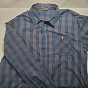 Great Northwest Blue Gray Flannel Size Large